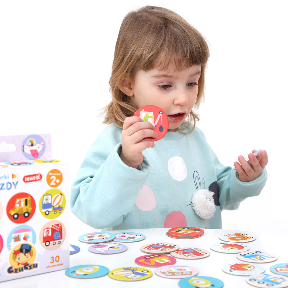 Puzzle On-the-Go Memory Game - Vehicles | Banana Panda