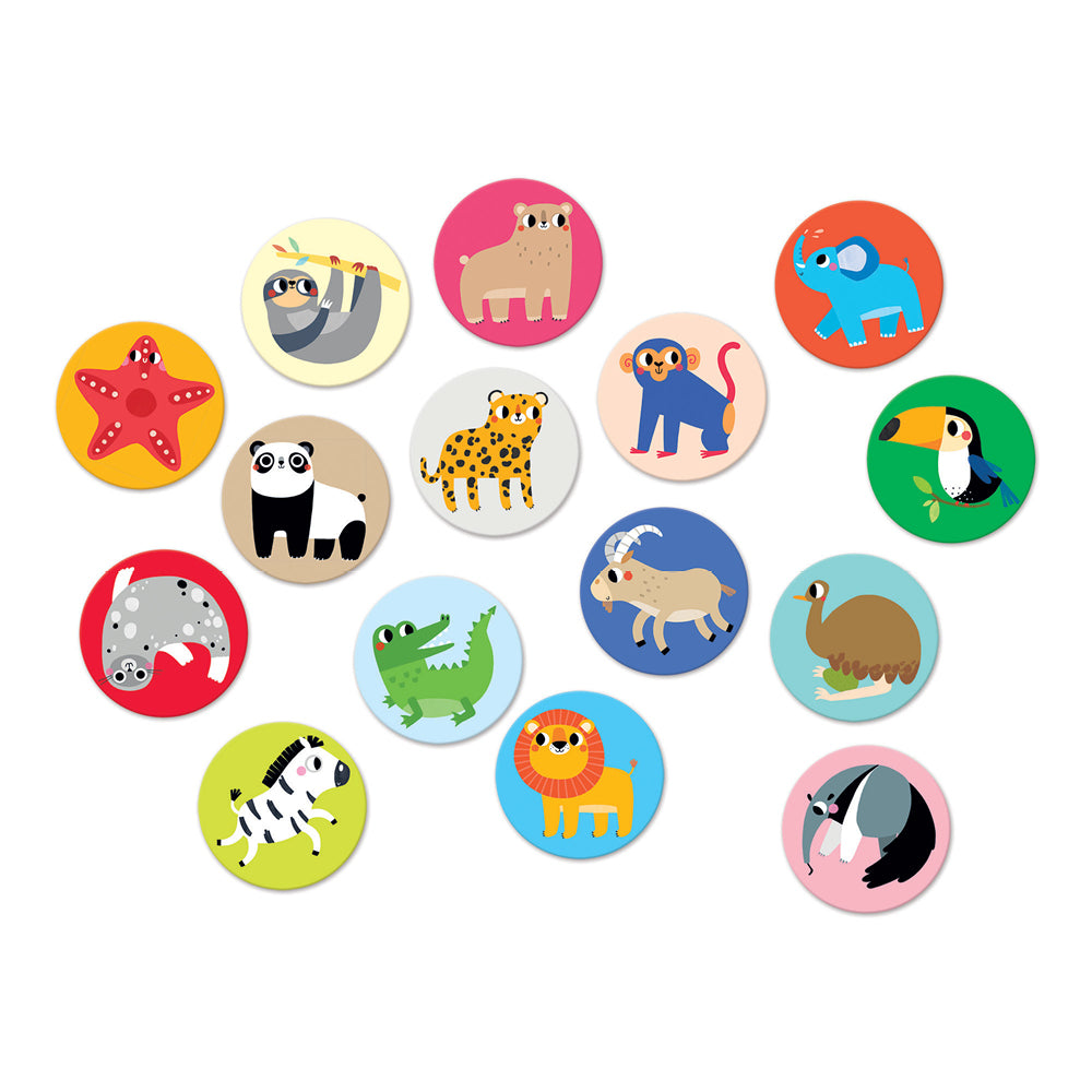 Puzzle On-the-Go Memory Game - Wild Animals | Banana Panda