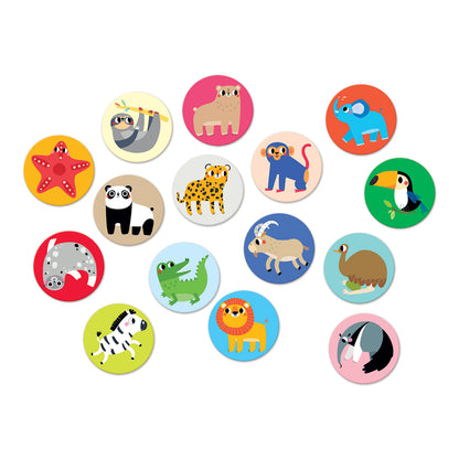 Puzzle On-the-Go Memory Game - Wild Animals | Banana Panda