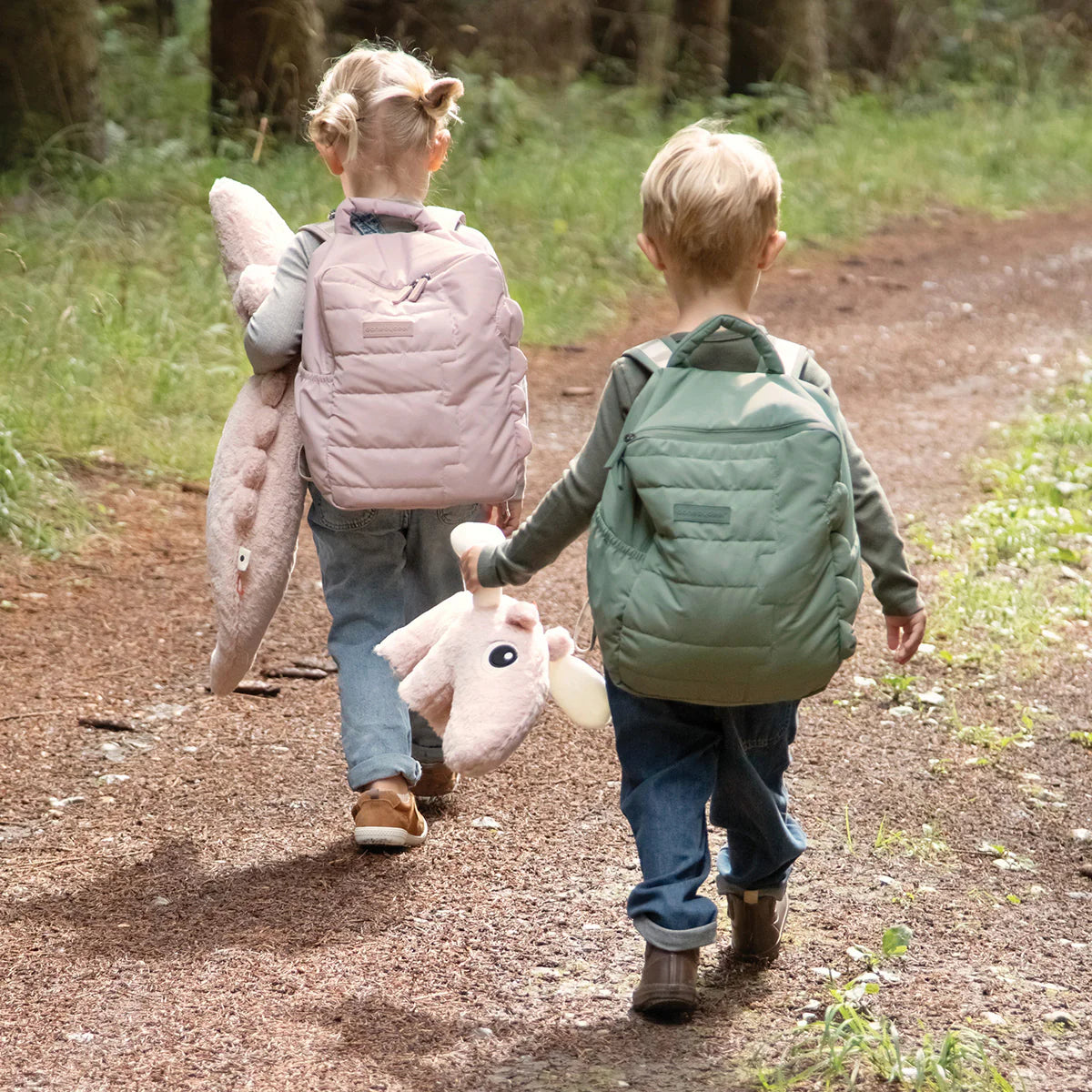 Mochila Infantil Acolchoada - Croco Green | Done by Deer