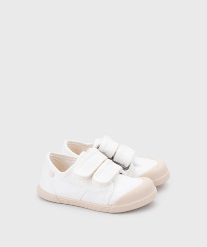 Ténis de Lona Duplo Velcro - Branco | Igor