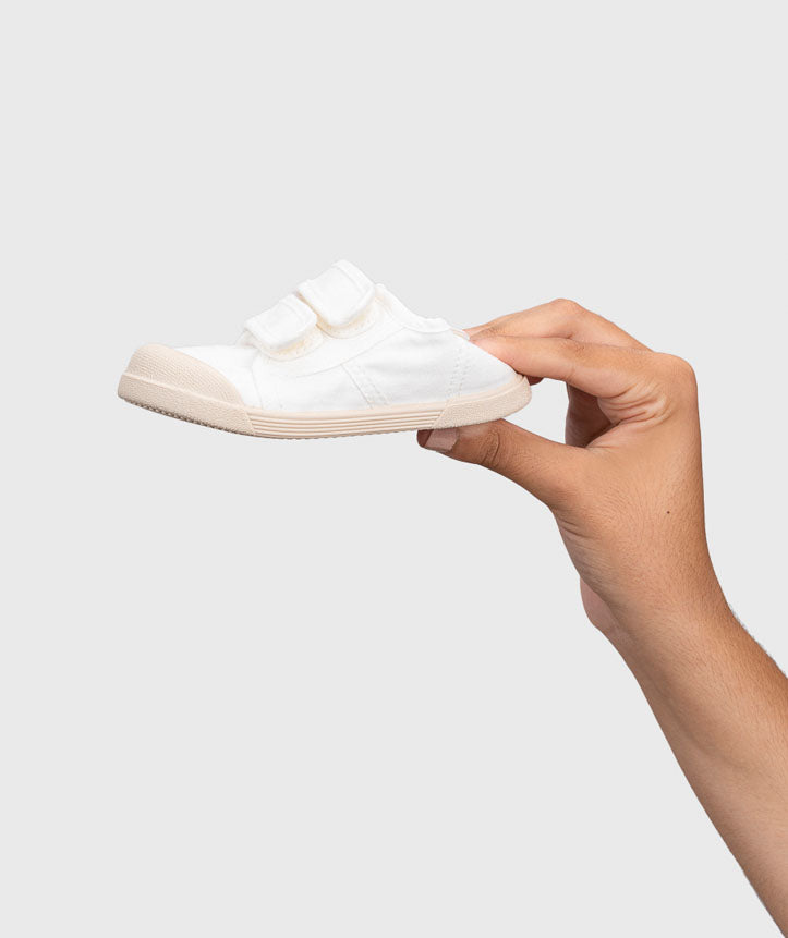 Ténis de Lona Duplo Velcro - Branco | Igor