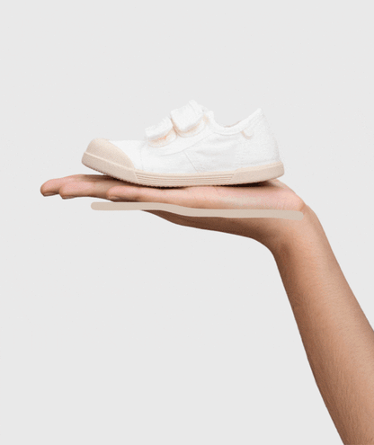 Ténis de Lona Duplo Velcro - Branco | Igor