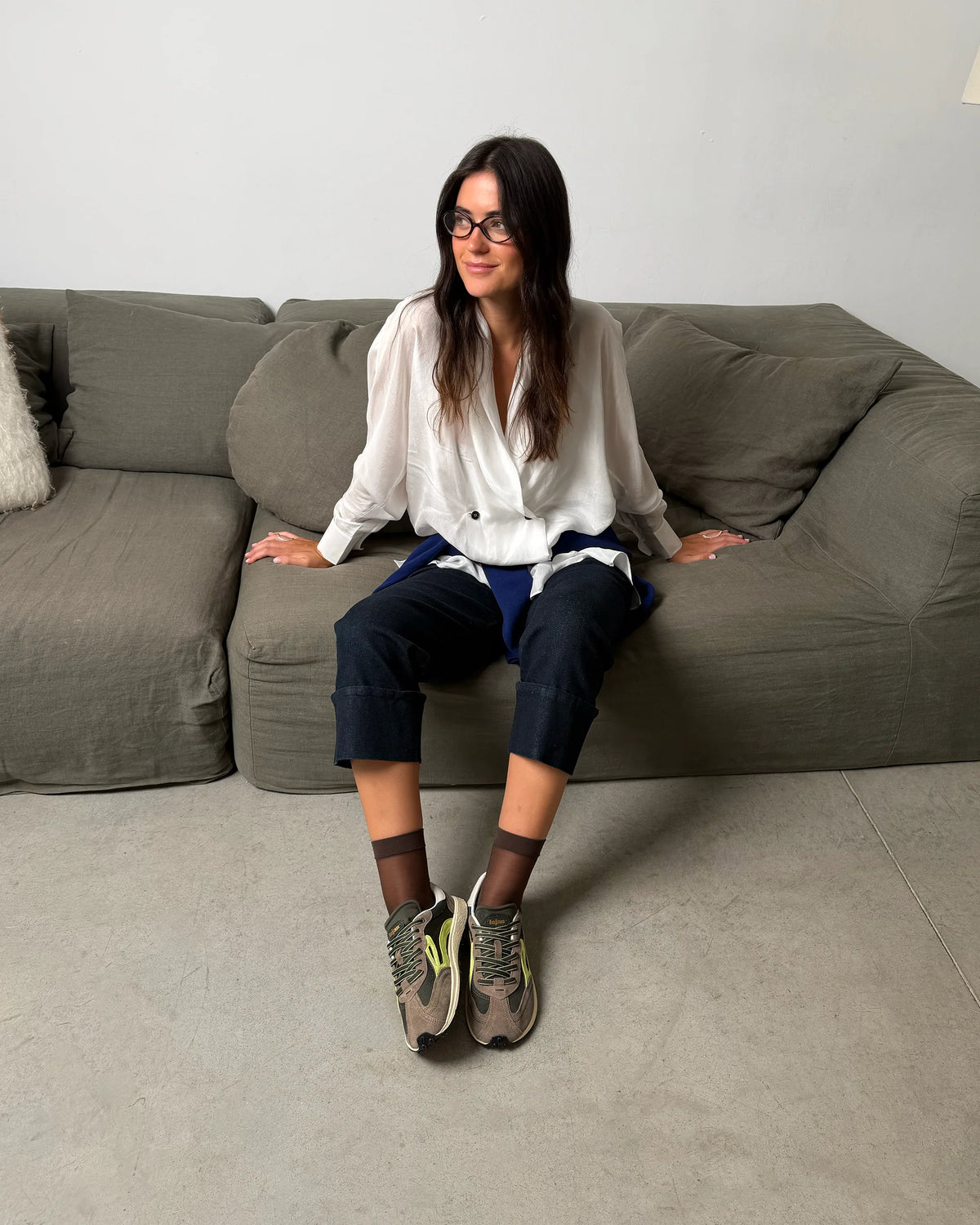 Ténis Melrose - Dark Olive | Lejan.