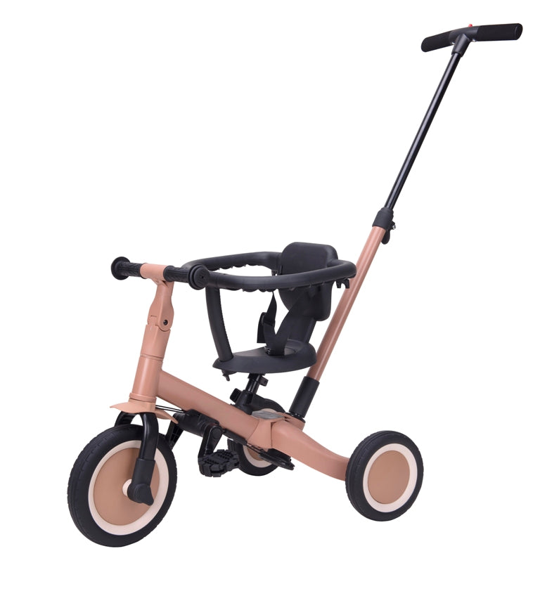 Triciclo 4-em-1 Com Puxador - Lio Castanho | Topmark