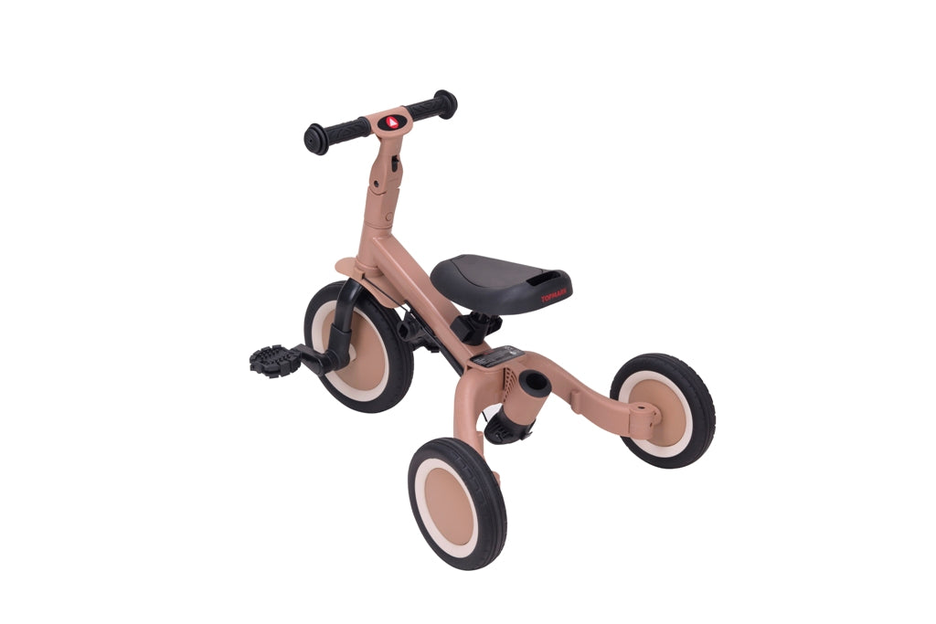 Triciclo 4-em-1 Com Puxador - Lio Castanho | Topmark
