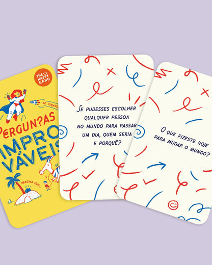 Jogo de Cartas - Perguntas Improváveis - The Happy Gang.