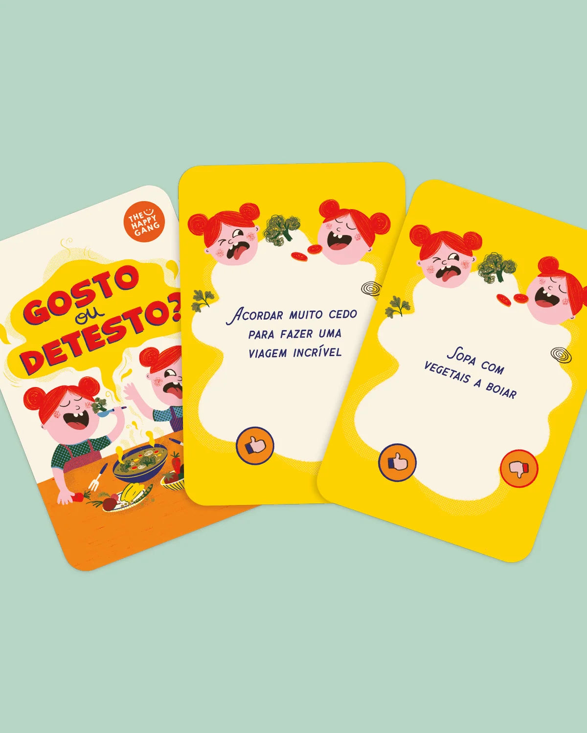Jogo de Cartas - Gosto ou Detesto - The Happy Gang.