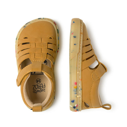 Sandálias Tabarca Rocker SS26 - Mostarda | Zapato Feroz.