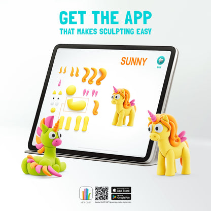 Massas de Modelar - Rainbow Unicorns | HEY CLAY