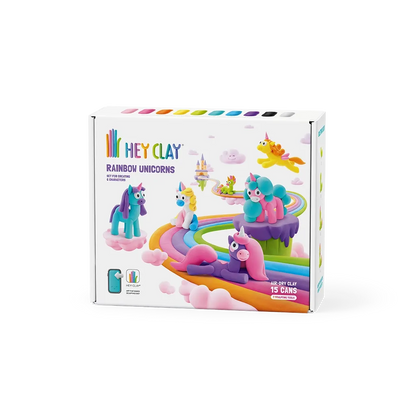 Massas de Modelar - Rainbow Unicorns | HEY CLAY
