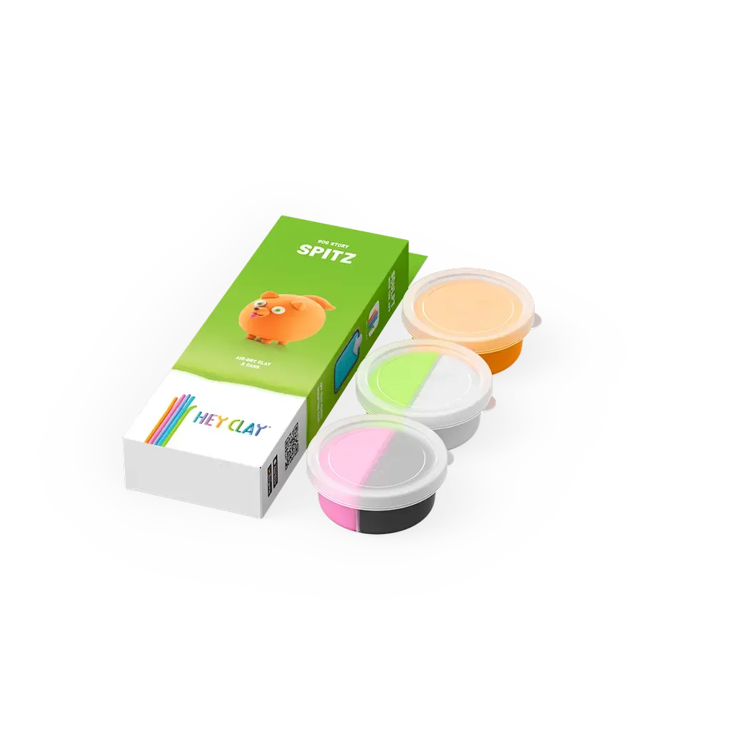 Massas de Modelar Dog Story - Spitz | HEY CLAY