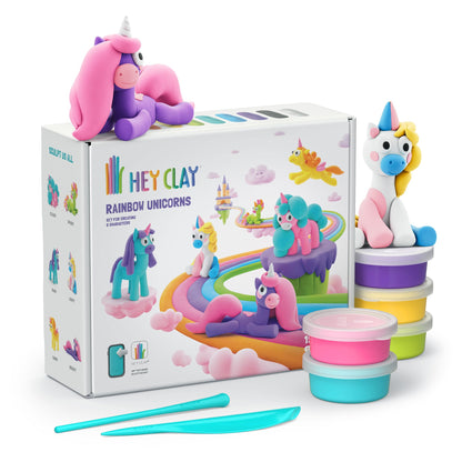 Massas de Modelar - Rainbow Unicorns | HEY CLAY
