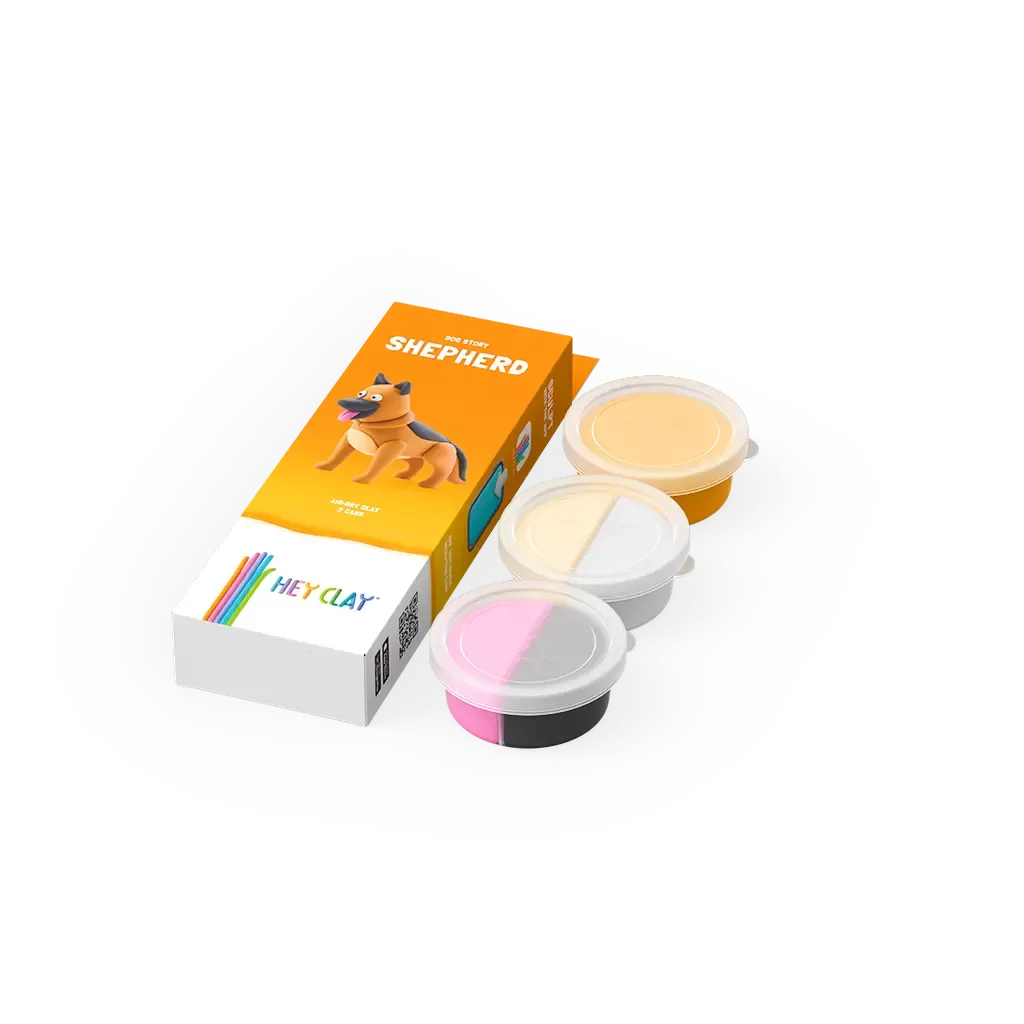 Massas de Modelar Dog Story - Sheperd | HEY CLAY
