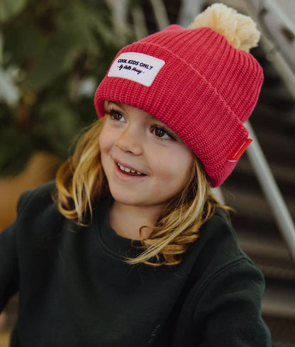 Gorro Criança - Color Block Framboise