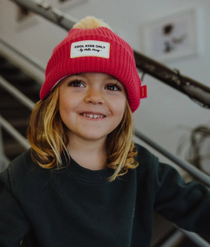 Gorro Criança - Color Block Framboise