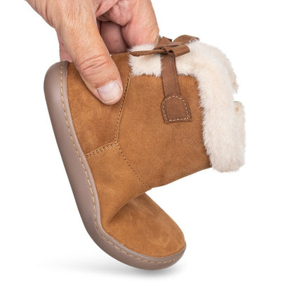 Botas com Pêlo - Laço Camel | Chetto