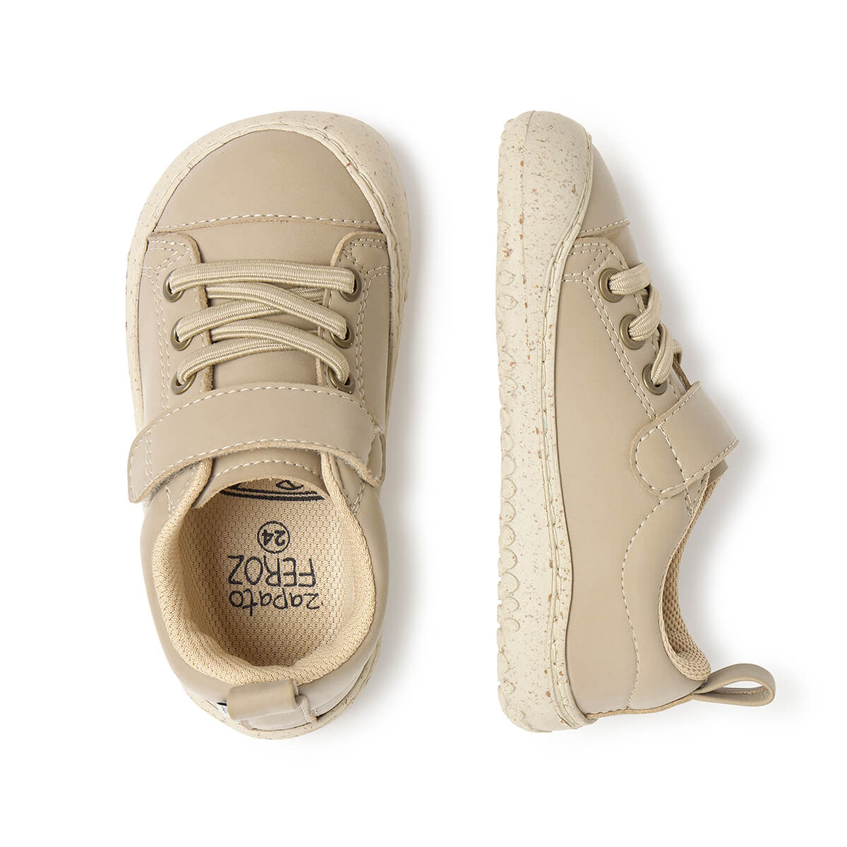 Ténis Paterna Rocker AW25 - Pedra | Microfibra Nobuck