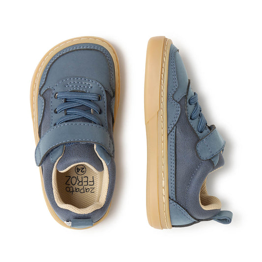 Ténis Faura Rocker AW25 - Azul Denim | Microfibra Nobuck