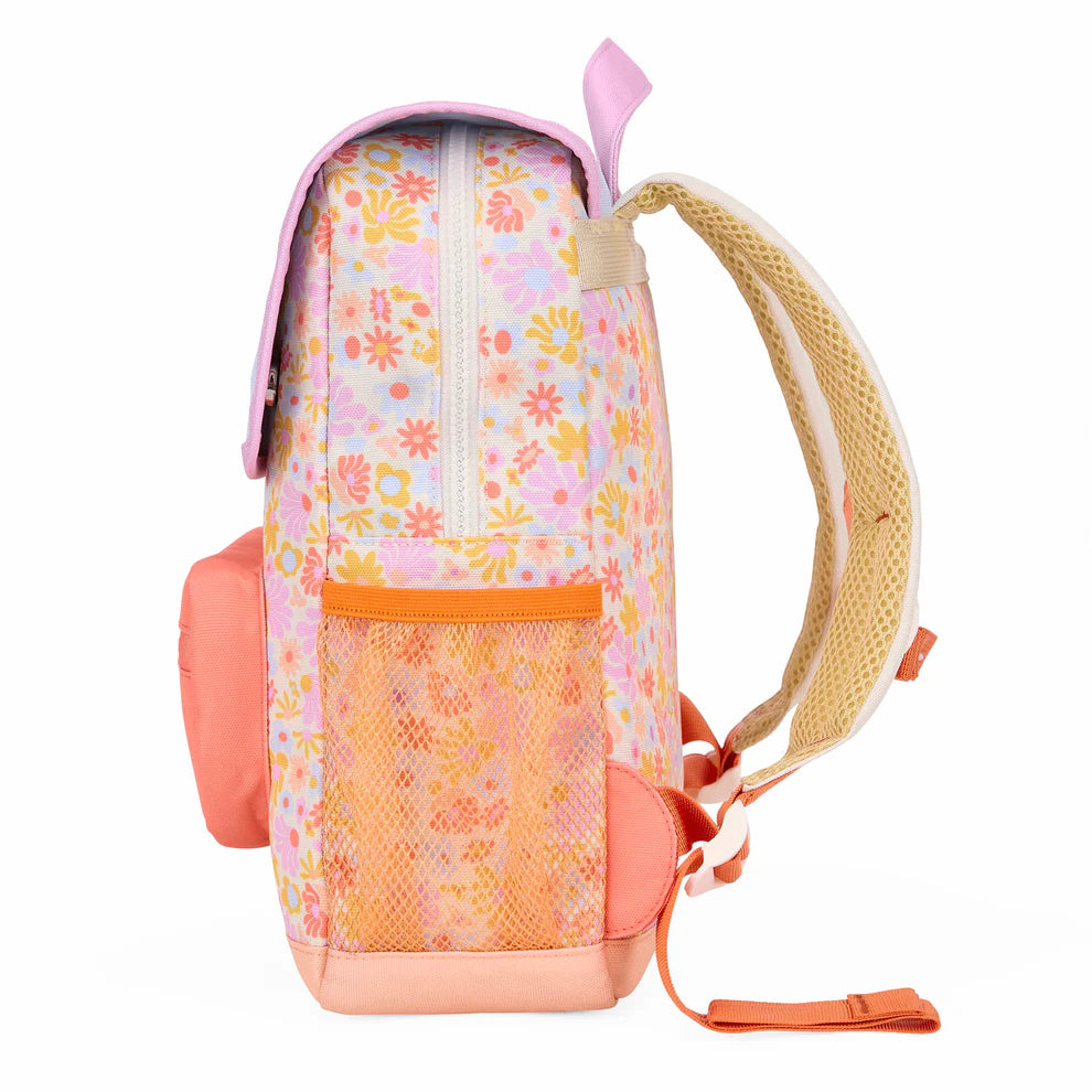 Mochila Escolar - Retro Flowers