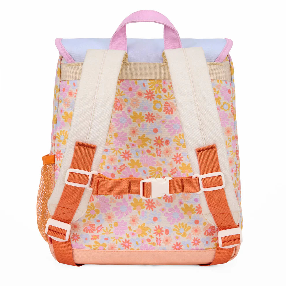 Mochila Escolar - Retro Flowers