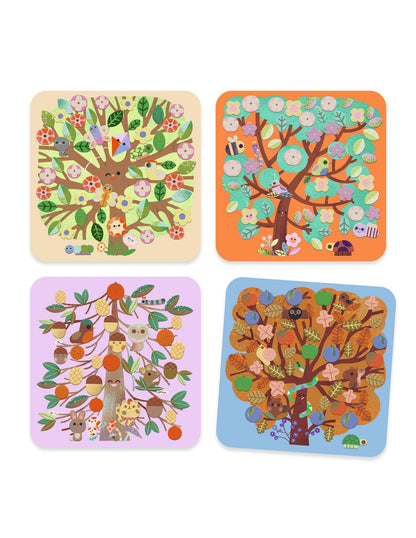 Atividade de Colagens em Feltro - Estações do Ano | Djeco