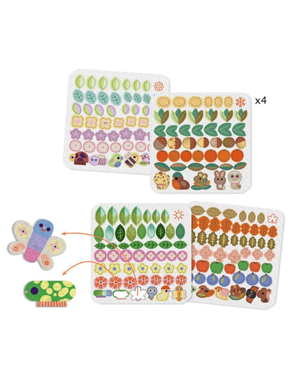 Atividade de Colagens em Feltro - Estações do Ano | Djeco