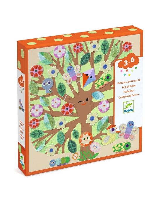 Atividade de Colagens em Feltro - Estações do Ano | Djeco