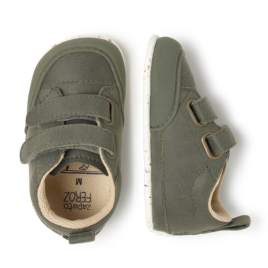 Ténis Moraira Feroz AW25 - Kaki | Microfibra Camurça