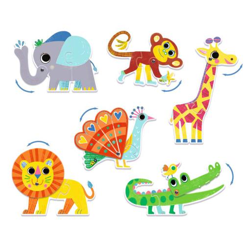 Puzzle Duo - Animais Articuláveis | Djeco