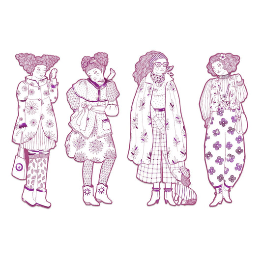 Rosemary & Friends - Silhuetas para Colorir  | Djeco