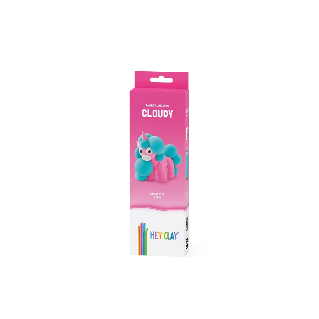 Massas de Modelar Rainbow Unicorns - Cloudy | HEY CLAY