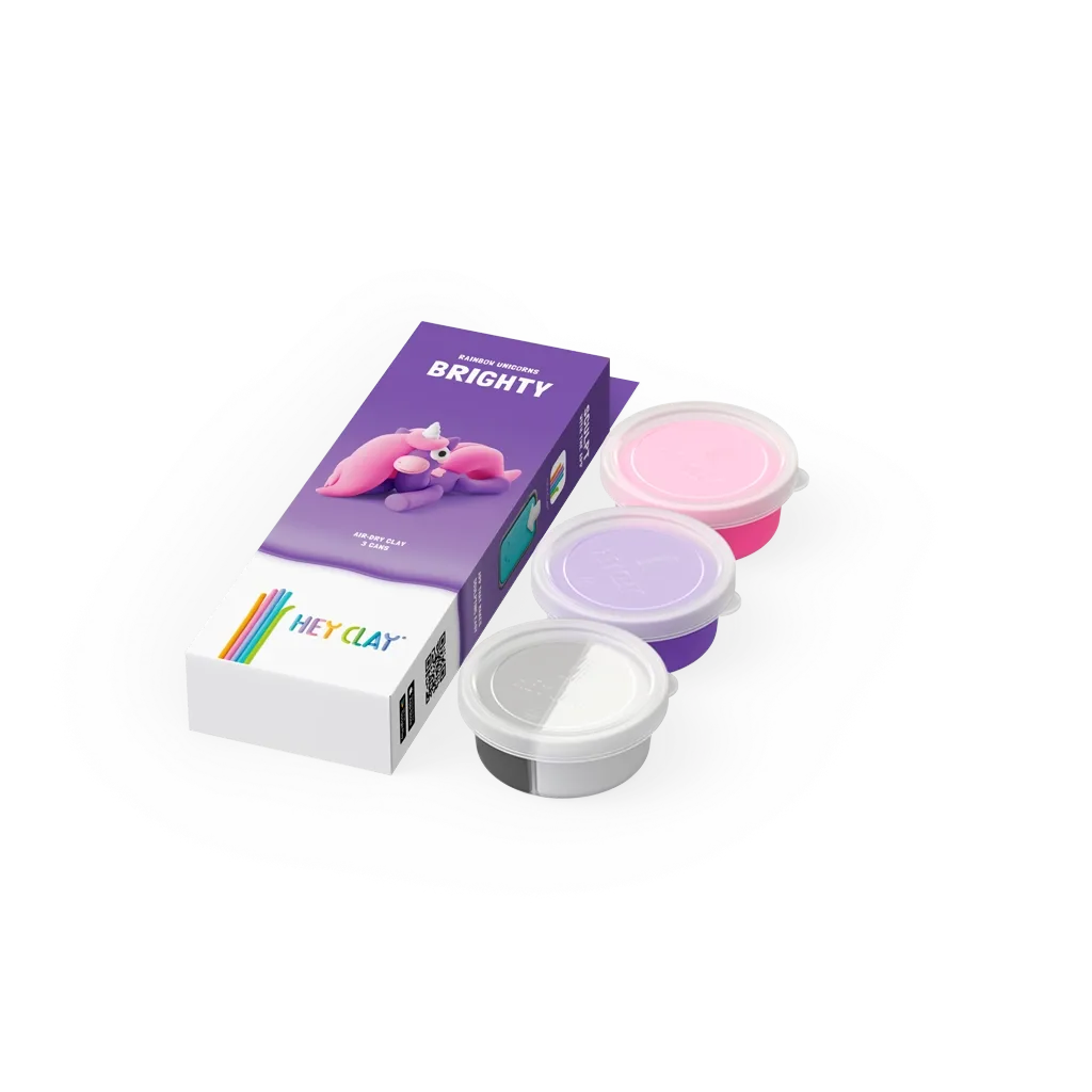 Massas de Modelar Rainbow Unicorns - Brighty | HEY CLAY