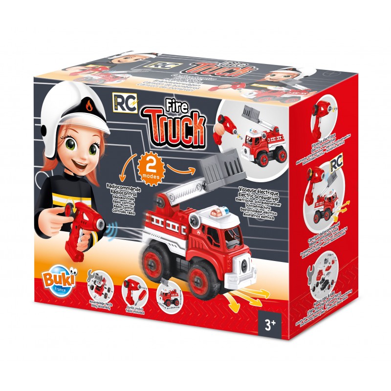 Buki - Carro Bombeiros P/ Construir Telecomandado