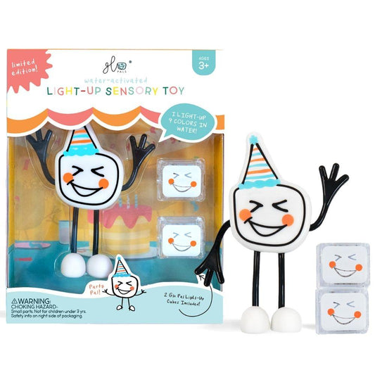 Pack Personagem Party + 2 cubos luminosos - Glo Pals