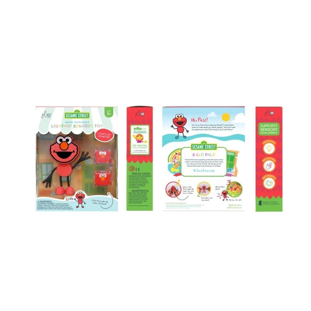 Pack Personagem Elmo + 2 cubos luminosos - Glo Pals