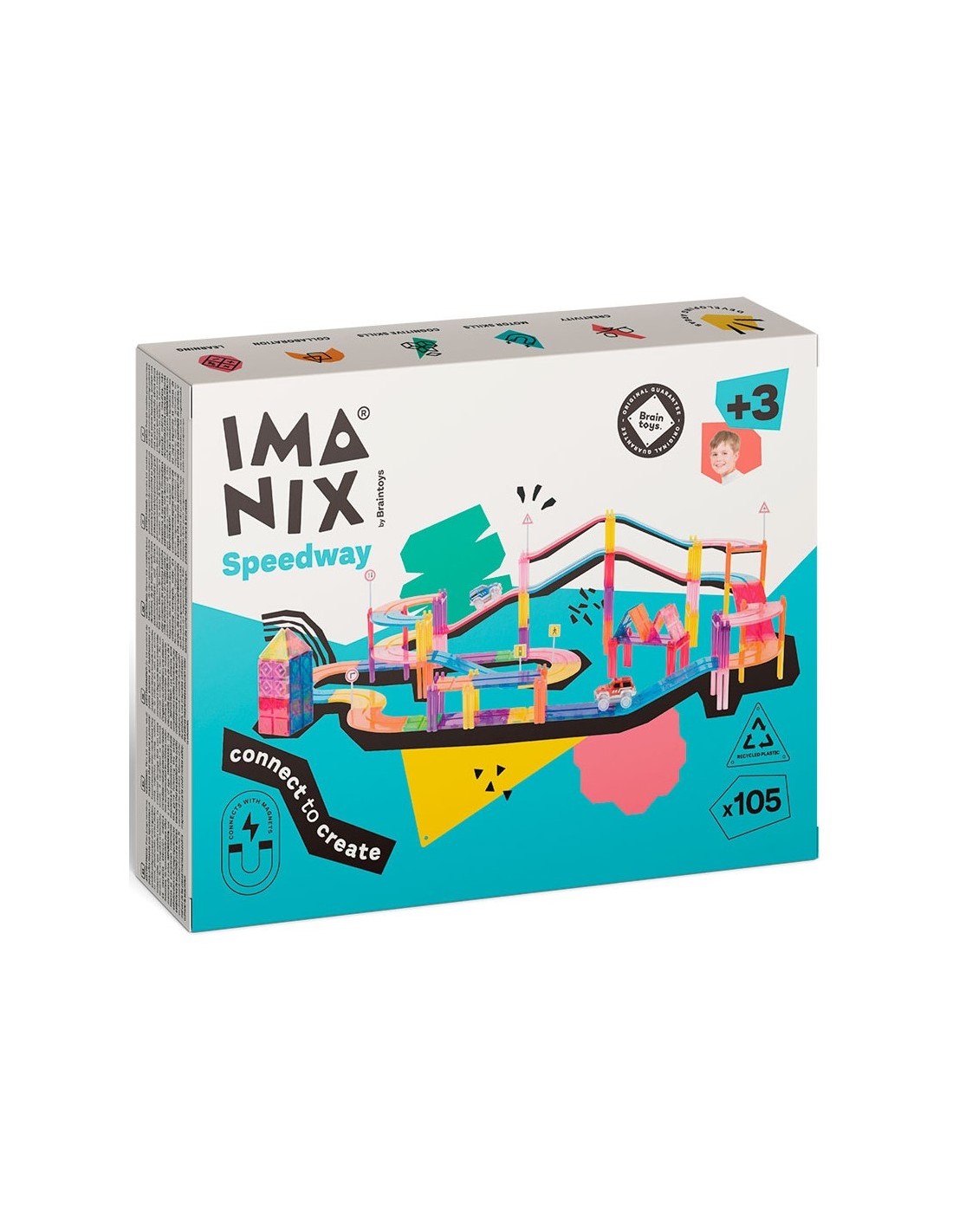 Imanix Pista de Corrida - 105 peças