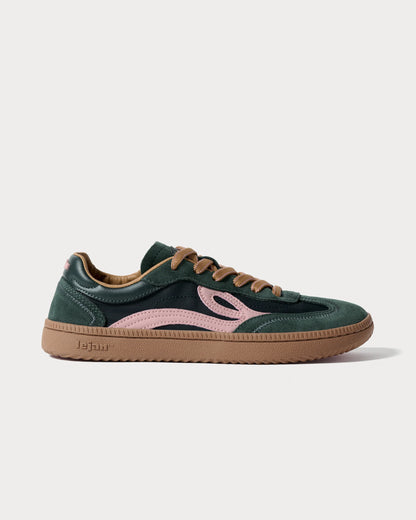 Ténis One Nylon Adulto - Dark Green/Pink | Lejan.