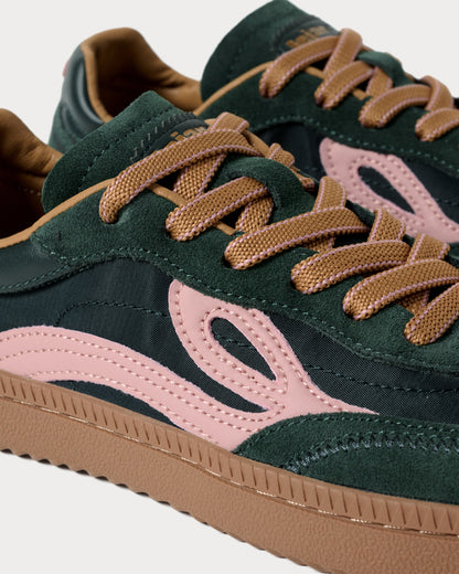 Ténis One Nylon Adulto - Dark Green/Pink | Lejan.