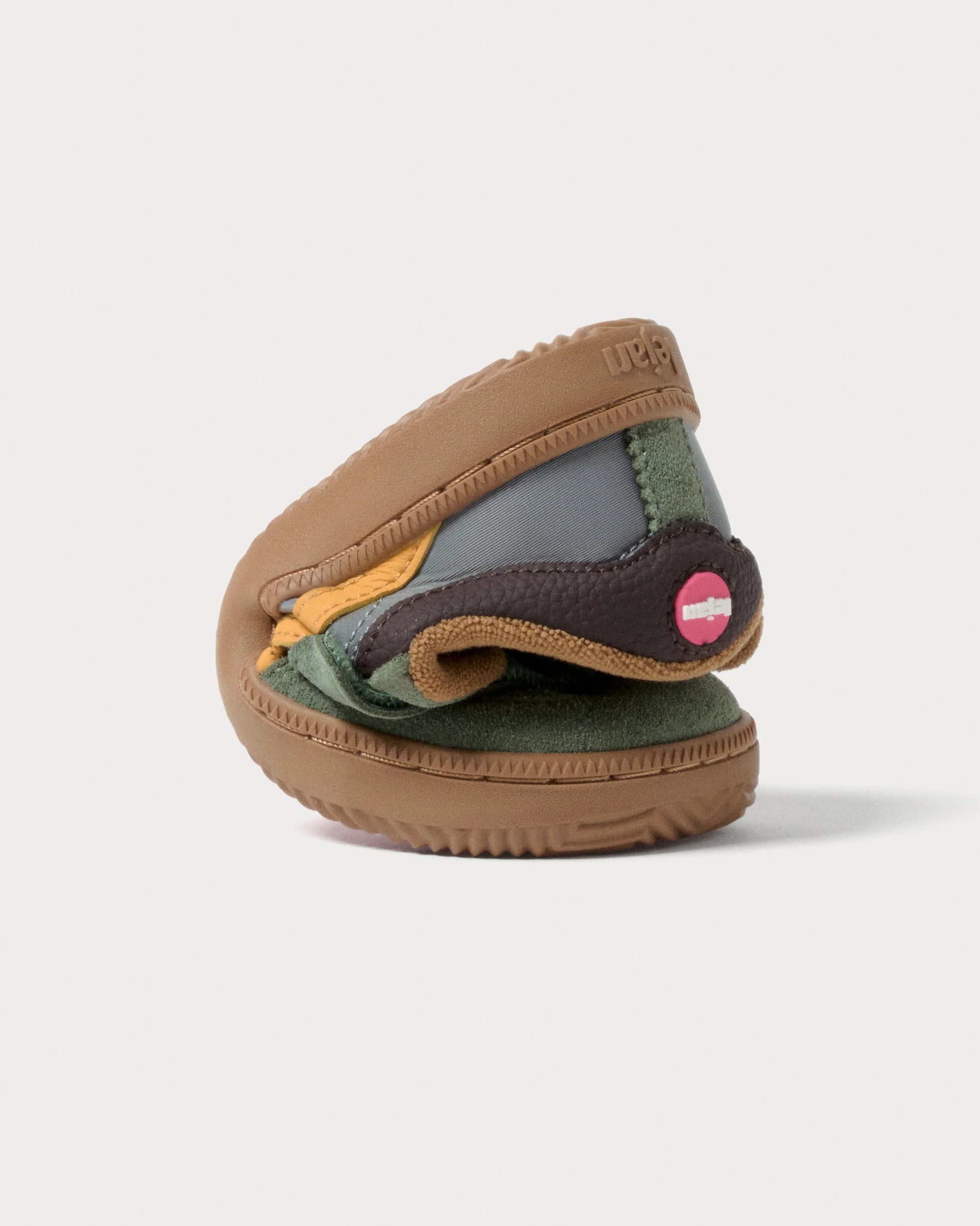 Ténis One Nylon - Mineral Gray/Mustard | Lejan.