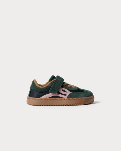 Ténis One Nylon - Dark Green/Pink | Lejan