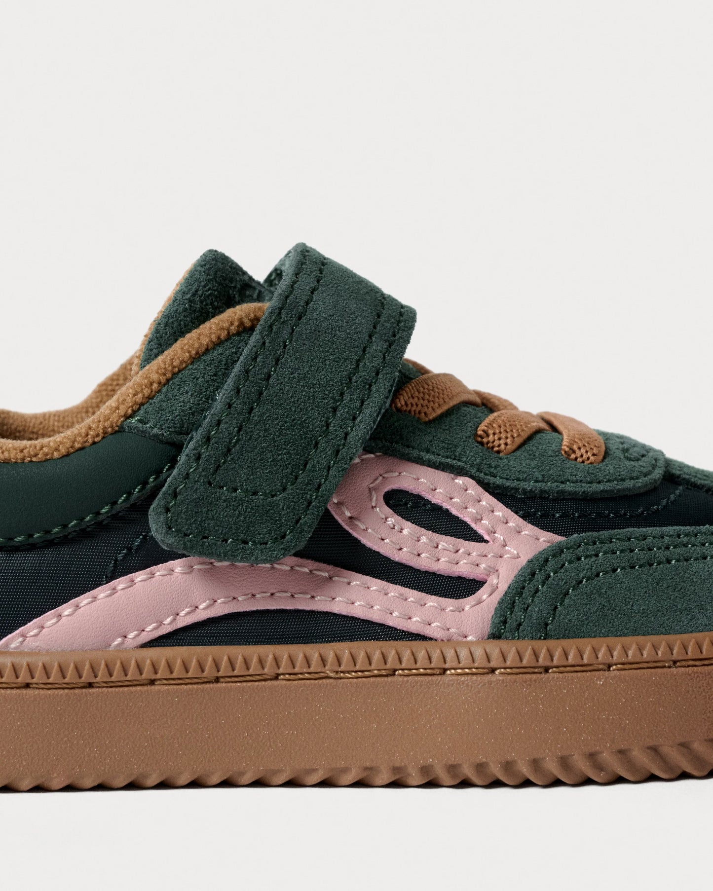 Ténis One Nylon - Dark Green/Pink | Lejan