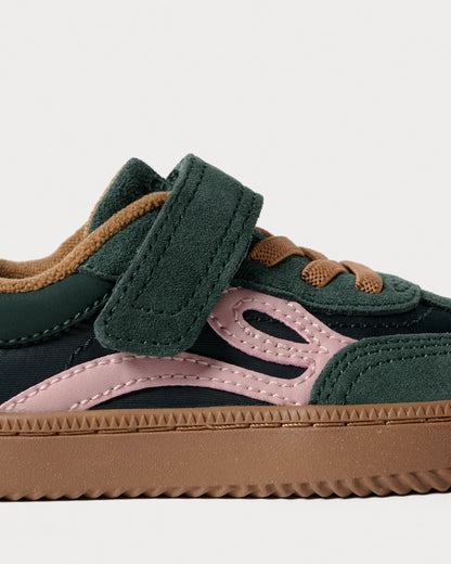 Ténis One Nylon - Dark Green/Pink | Lejan