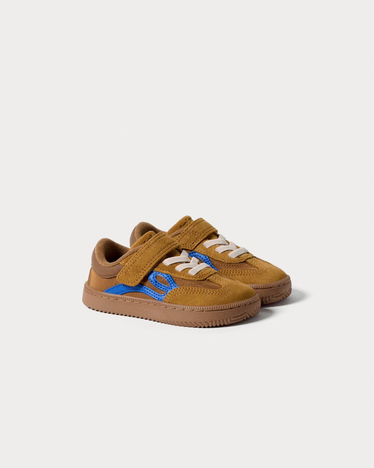 Ténis One Nylon - Camel/Electric Blue | Lejan.