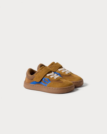 Ténis One Nylon - Camel/Electric Blue | Lejan.