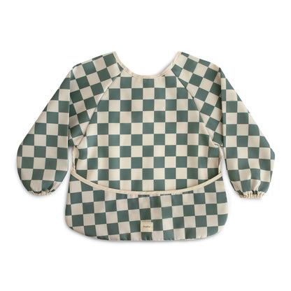 Babete com Mangas - Olive Check | Mushie