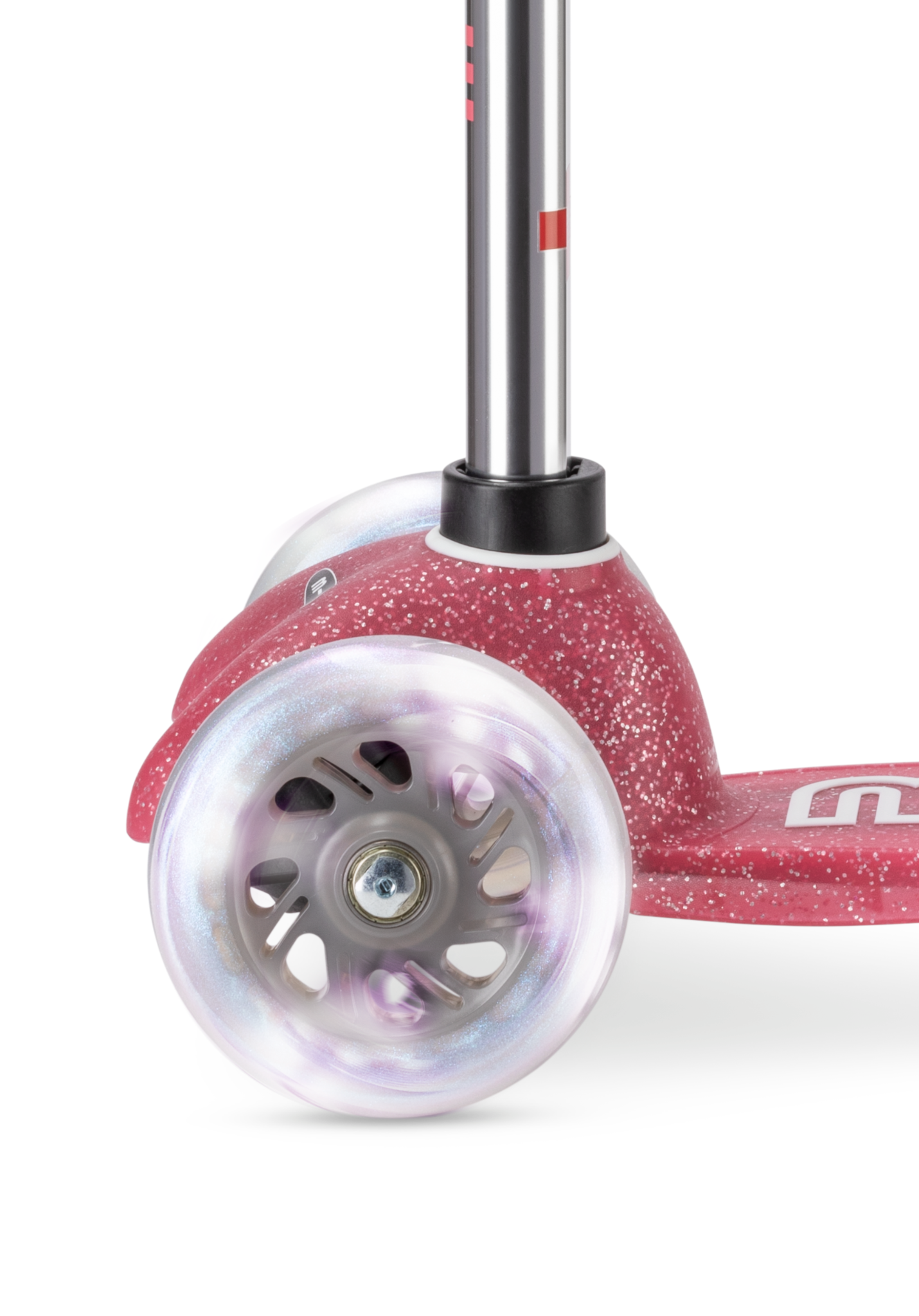 Trotinete - Mini Micro Deluxe LED Glitter Rosa