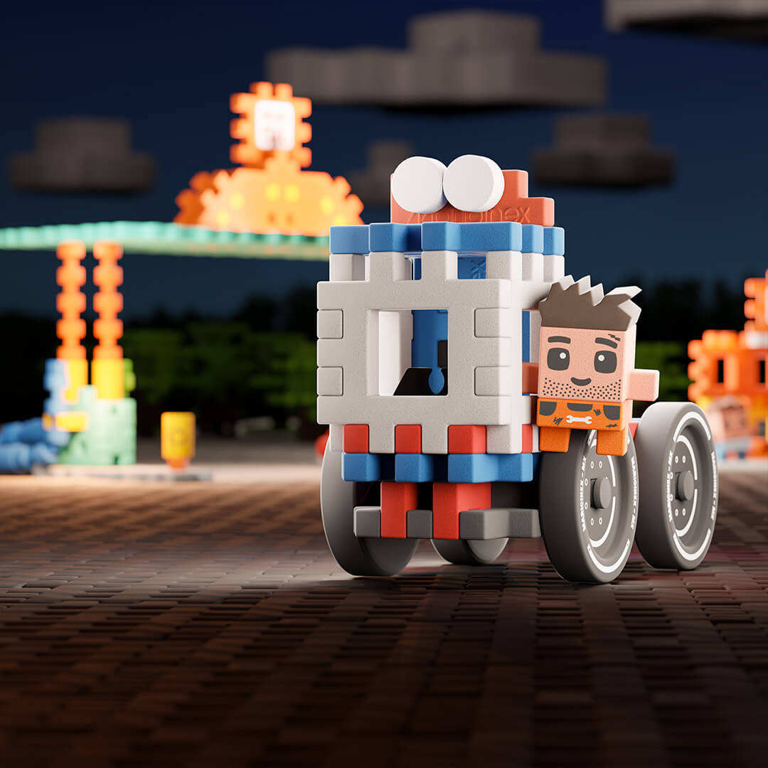 Marioinex - Mini Waffle City - Posto de Gasolina