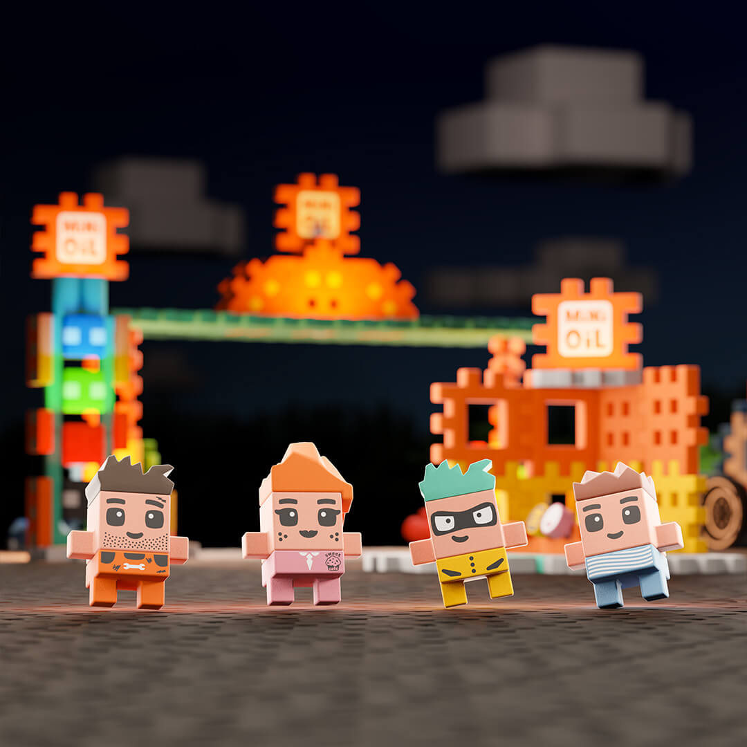 Marioinex - Mini Waffle City - Posto de Gasolina