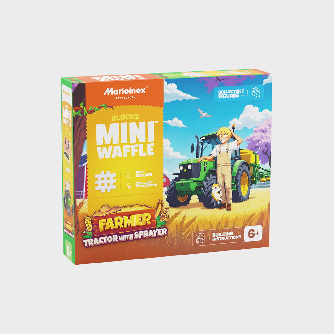 Marioinex - Mini Waffle Farmer Tractor With Sprayer